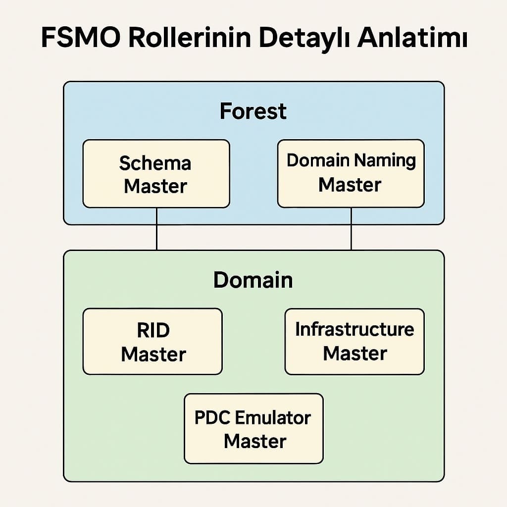 FSMO Rolleri Nedir? Active Directory Üzerindeki 5 Kritik Görev