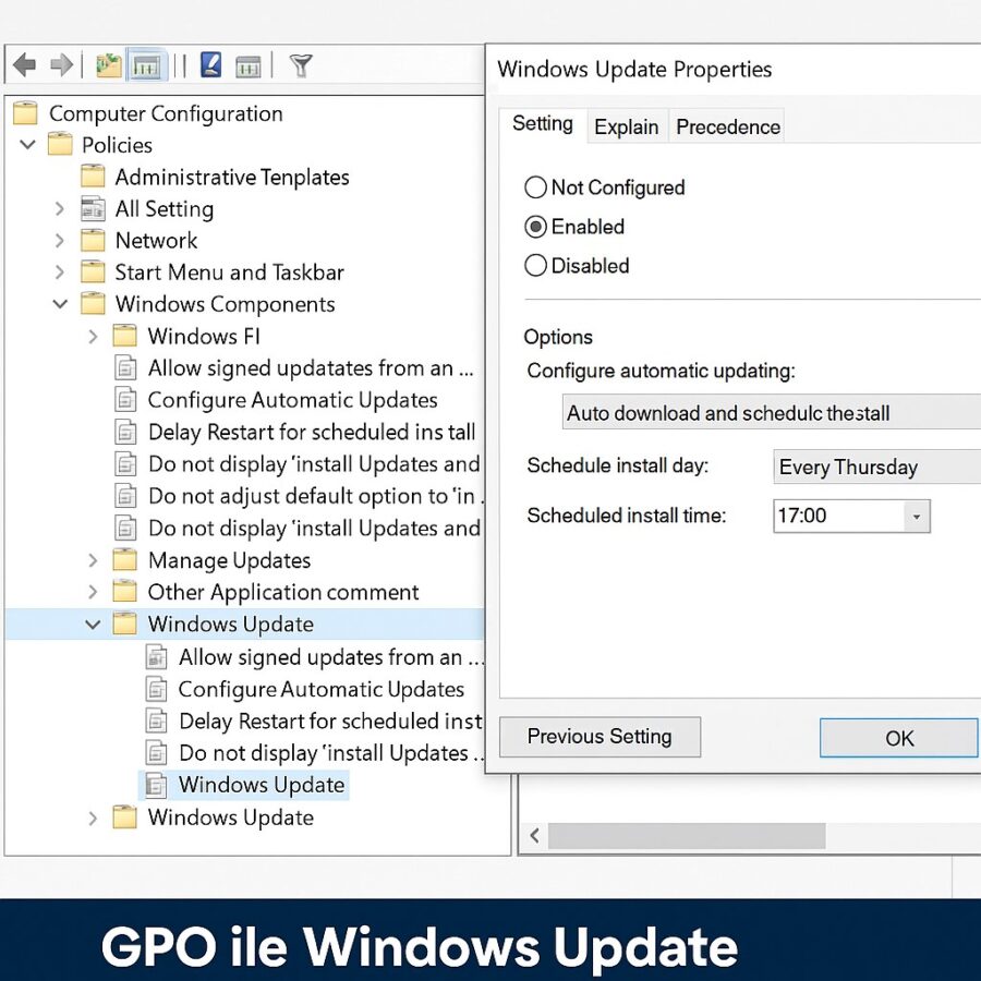 GPO Windows Update Yönetimi 