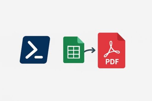 PowerShell Excel PDF Dönüştürme