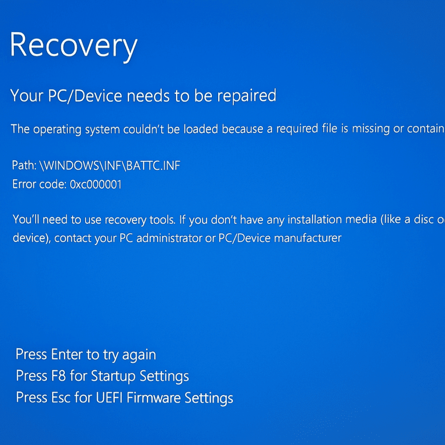 SCCM hatası WinPE Boot Manager sürücü eksikliği