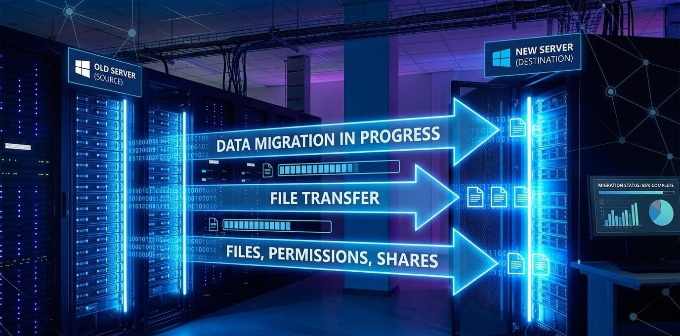 Windows File Server Migration Rehberi (Adım Adım Veri Taşıma)